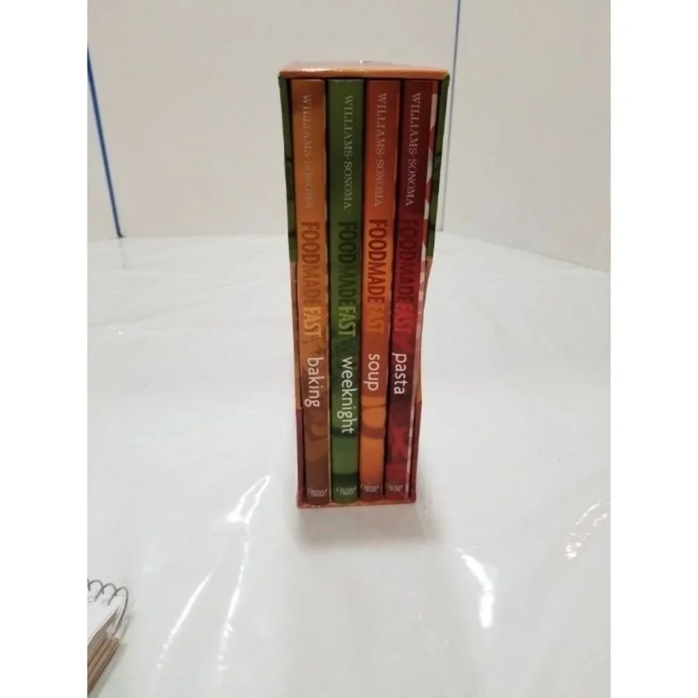 Williams Sonoma Set of 4 Cook Books food made fast bakery, soup, weeknight pasta